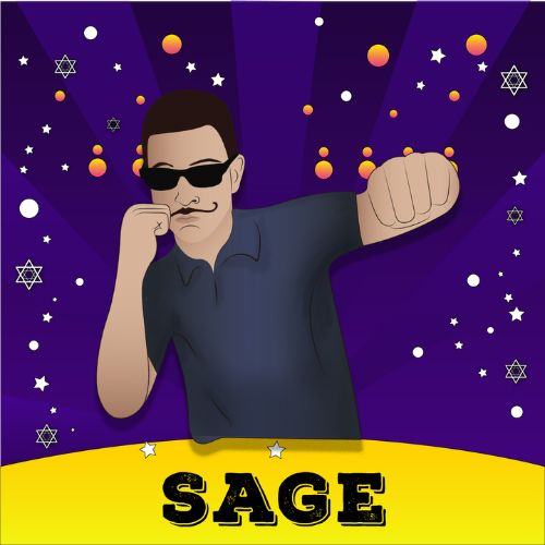 Sage had always been a different cat. I remember, when he was a little kid, there was this rotten boy in the class . . . Bad Donald, I seem to remember.”